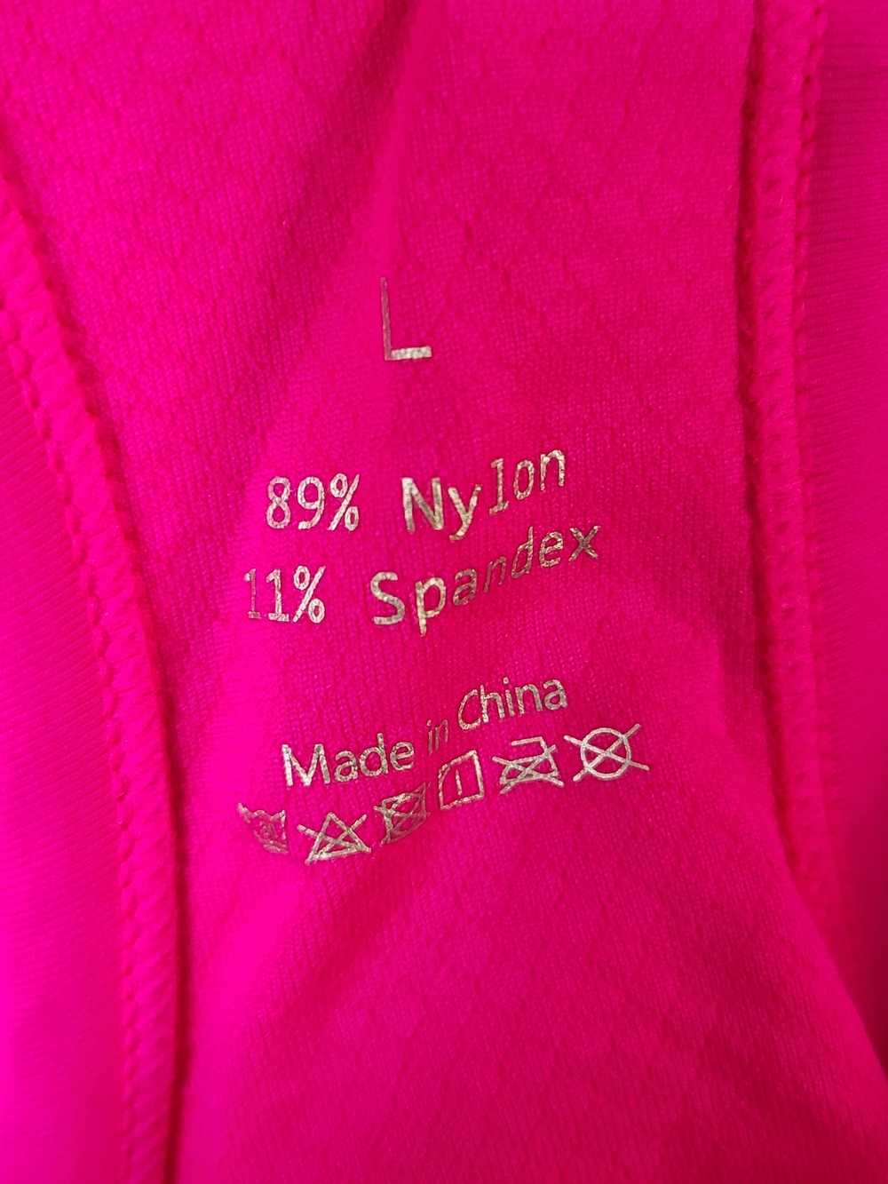 Women’s Hot Pink Ribbed Tank Top - Picture 2 of 3